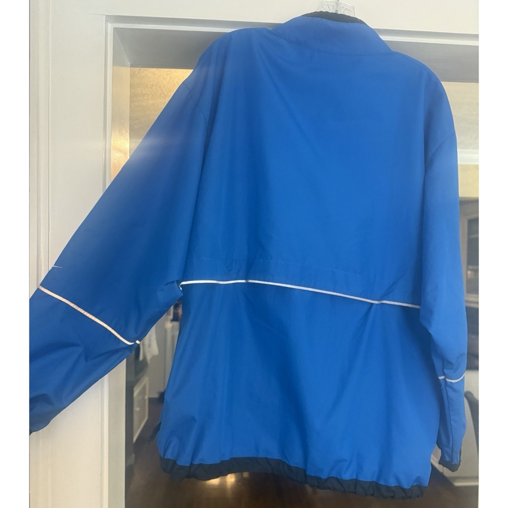 Nike Pullover Athletic Royal Blue & Black Windbreaker 1/2 zip. Poly. Mens. XL‎ - Picture 3 of 11